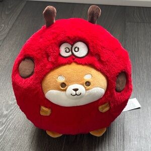 Miniso Ladybug Shiba Inu Stuffed Toy